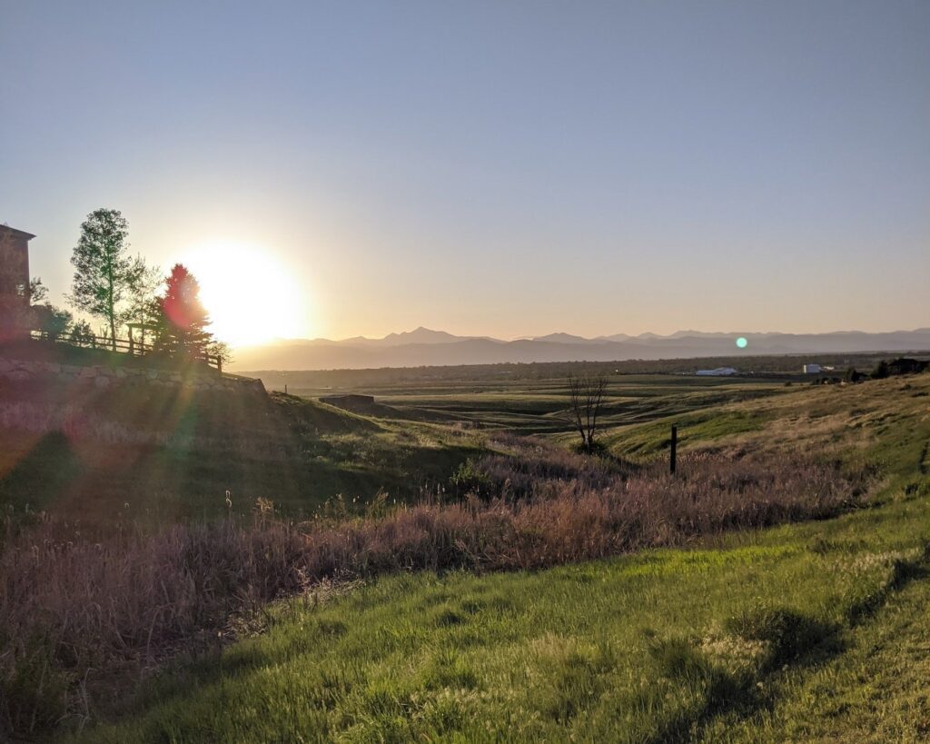 Sunrise In Broomfield Colorado